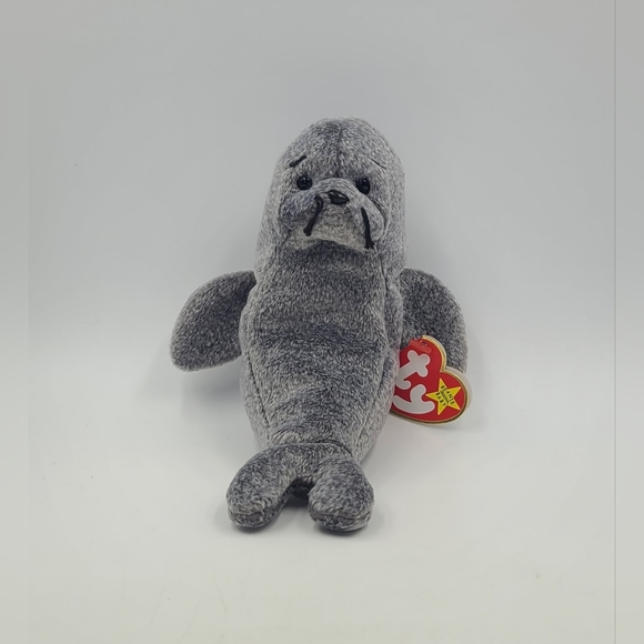 TY Beanie Baby - SLIPPERY the Seal (7 inch) - Picture 1 of 3